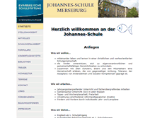 Tablet Screenshot of johannes-schule-merseburg.de